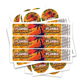 Florida Orange Glass Jar / Tamper Pot Label