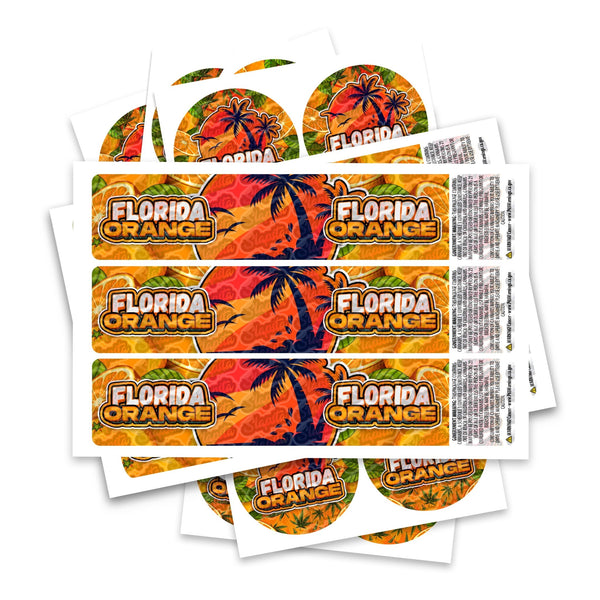 Florida Orange Glass Jar / Tamper Pot Label - SLAPSTA