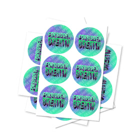 Forbidden Breath Circular Stickers