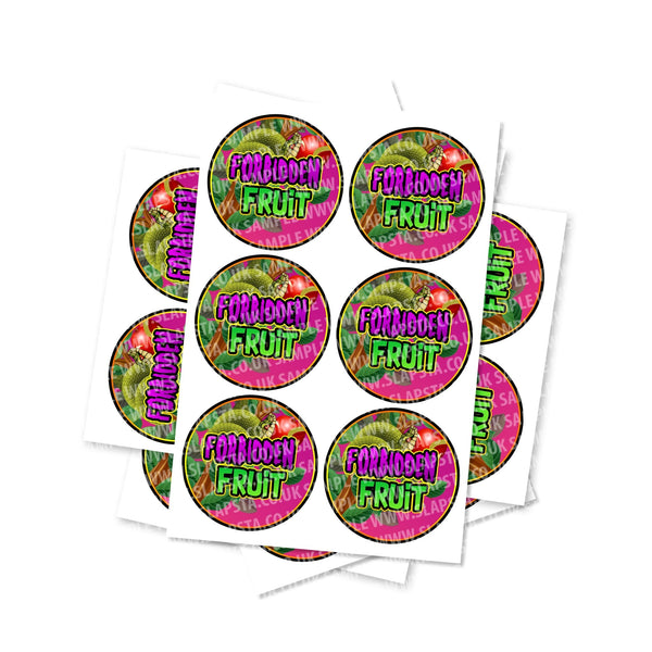 Forbidden Fruit Circular Stickers - SLAPSTA