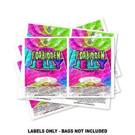 Forbidden Jelly Mylar Bag Labels ONLY