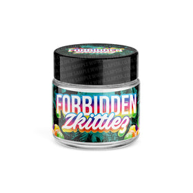 Forbidden Zkittlez Glass Jars Pre-Labeled