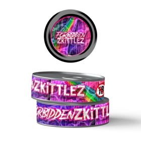 Boîtes auto-scellantes pré-étiquetées de 3,5 g de Zkittlez interdites