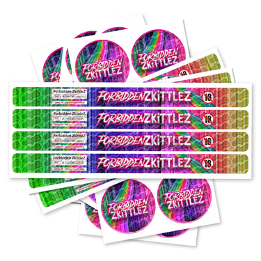 Forbidden Zkittlez Pre - Labeled 3.5g Self - Seal Tins - 60pcs
