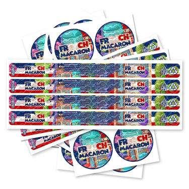French Macaron Pre - Labeled 3.5g Self - Seal Tins - 60pcs