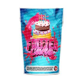 Fritter Cake Mylar Pouches Pre-Labeled