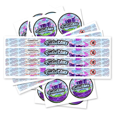 Frosted Cakes Pre - Labeled 3.5g Self - Seal Tins - 60pcs