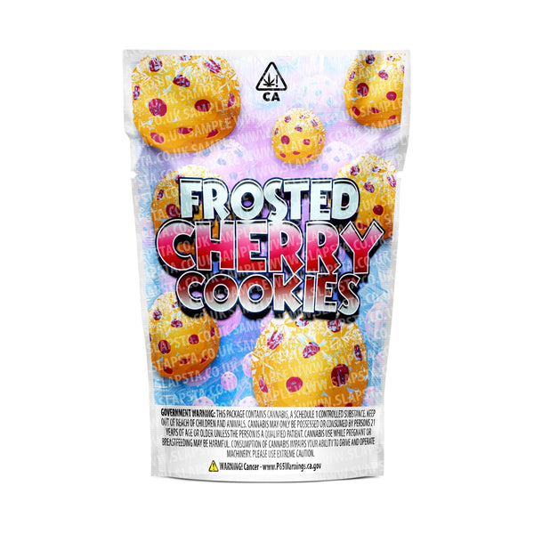 Frosted Cherry Cookies Mylar Pouches Pre-Labeled - SLAPSTA