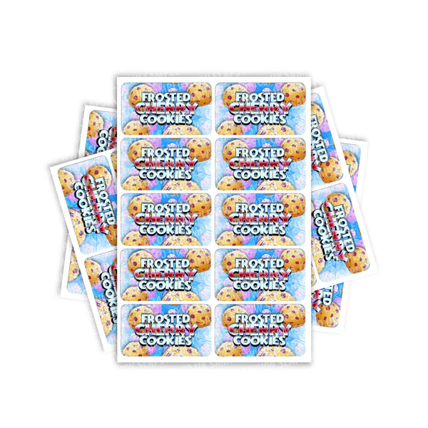 Frosted Cherry Cookies Rectangle / Pre-Roll Labels - SLAPSTA