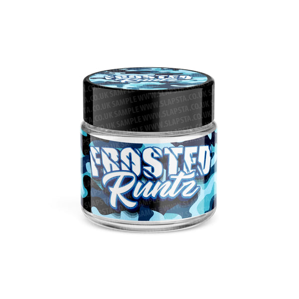 Frosted Runtz Glass Jars Pre-Labeled - SLAPSTA