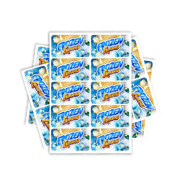 Frozen Lemons Rectangle / Pre-Roll Labels - SLAPSTA