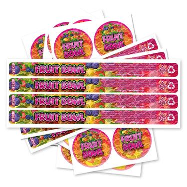 Fruit Bowl Pre - Labeled 3.5g Self - Seal Tins - 60pcs