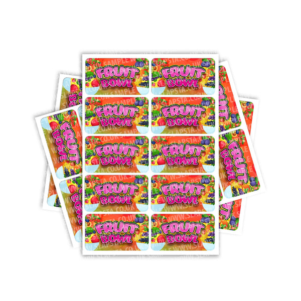 Fruit Bowl Rectangle / Pre-Roll Labels - SLAPSTA