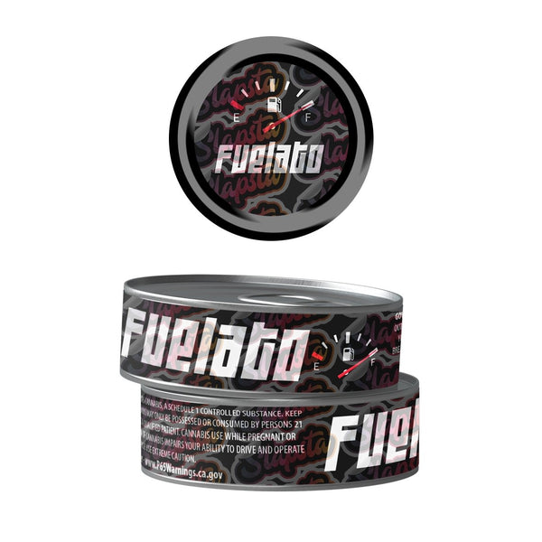 Fuelato Pre-Labeled 3.5g Self-Seal Tins - SLAPSTA
