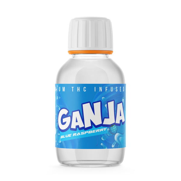 Ganja Blue Raspberry Syrup Bottles - SLAPSTA