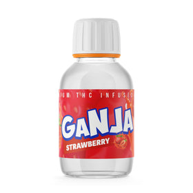 Ganja Strawberry Syrup Bottles