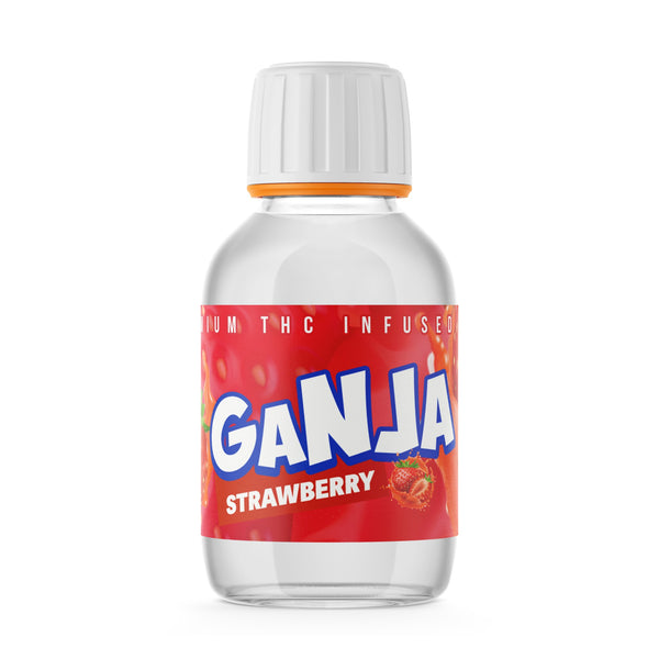 Ganja Strawberry Syrup Bottles - SLAPSTA