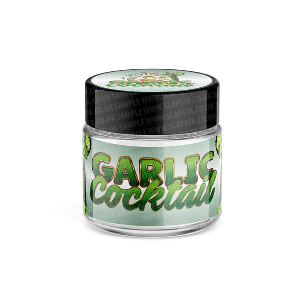 Garlic Cocktail Glass Jars Pre-Labeled - SLAPSTA