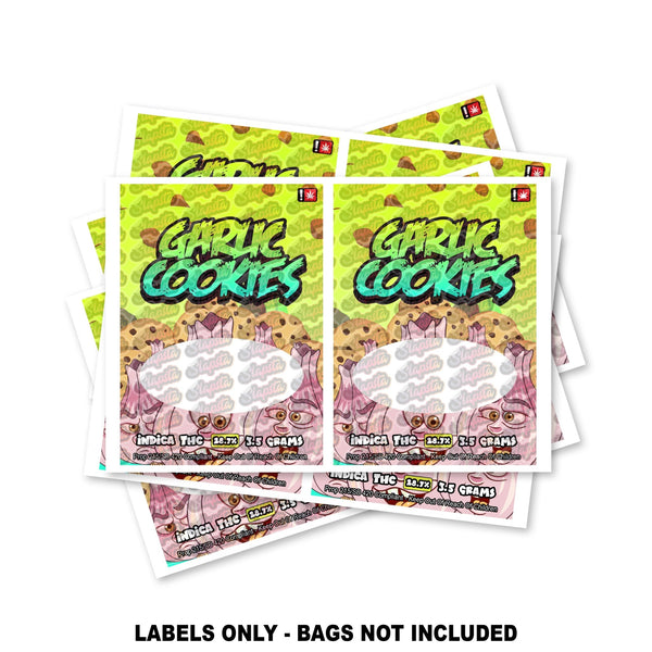 Garlic Cookies Mylar Bag Labels ONLY - SLAPSTA