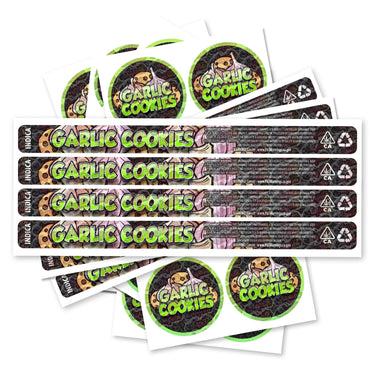 Garlic Cookies Pre - Labeled 3.5g Self - Seal Tins - 60pcs