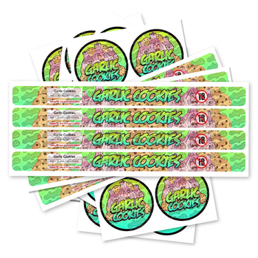 Garlic Cookies Pre - Labeled 3.5g Self - Seal Tins - 60pcs
