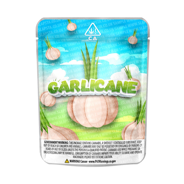Garlicane Mylar Pouches Pre-Labeled - SLAPSTA