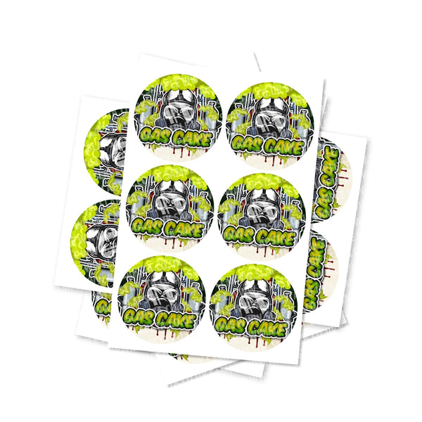 Gas Cake Circular Stickers - SLAPSTA