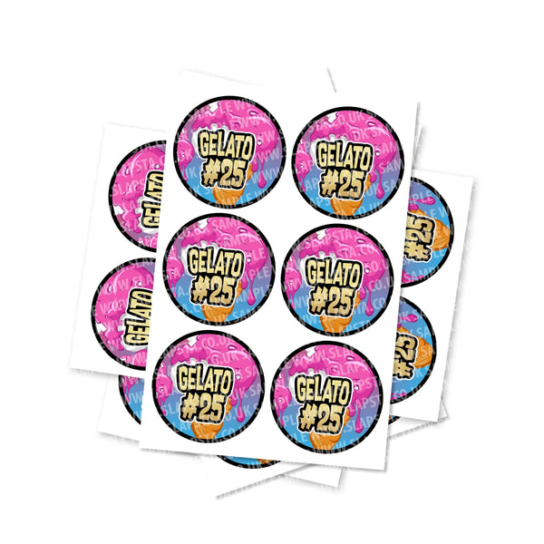 Gelato #25 Circular Stickers - SLAPSTA