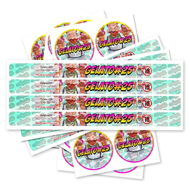 Gelato 25 Pre - Labeled 3.5g Self - Seal Tins - 60pcs