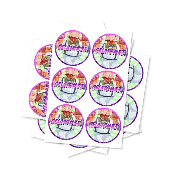 Gelato #33 Circular Stickers - SLAPSTA