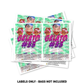 Gelato #33 Mylar Bag Labels ONLY