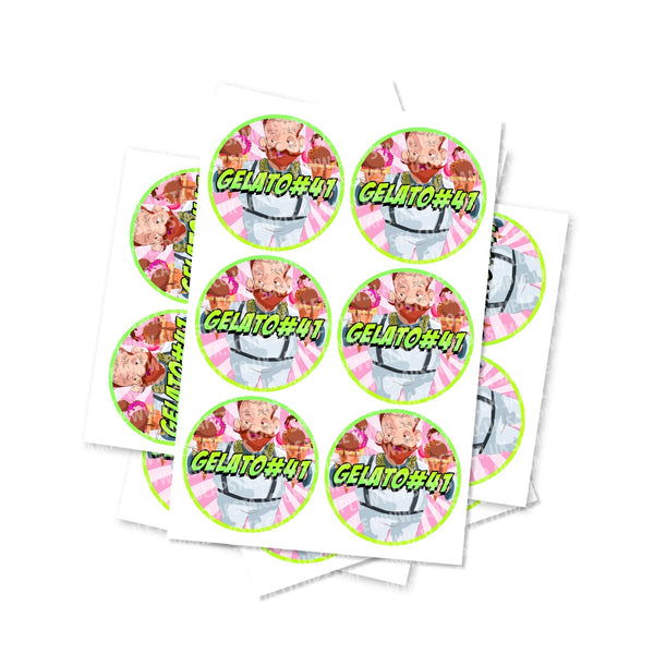 Gelato #41 Circular Stickers - SLAPSTA