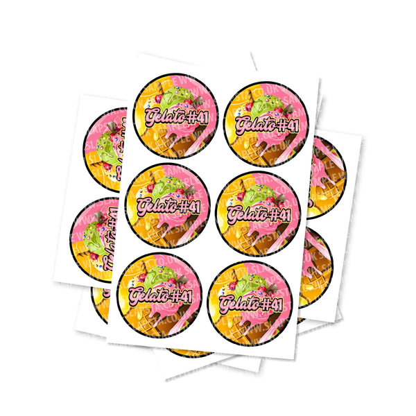 Gelato #41 Circular Stickers - SLAPSTA