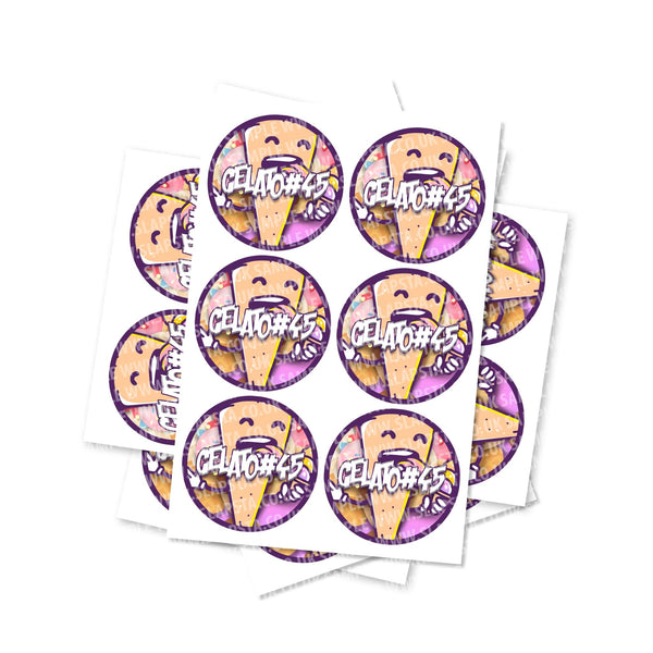 Gelato #45 Circular Stickers - SLAPSTA