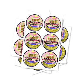 Gelato Cake Circular Stickers