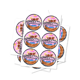 Gelato Cake Circular Stickers