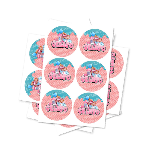Gelato Circular Stickers - SLAPSTA