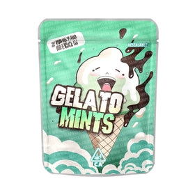 Sachets Mylar pré-étiquetés pour glaces à la menthe 