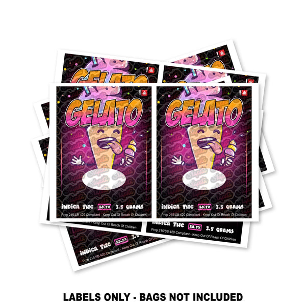 Gelato Mylar Bag Labels ONLY - SLAPSTA