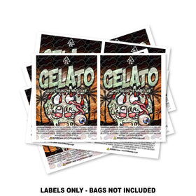 Gelato Mylar Bag Labels ONLY