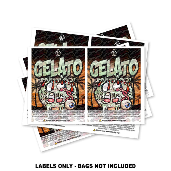 Gelato Mylar Bag Labels ONLY - SLAPSTA