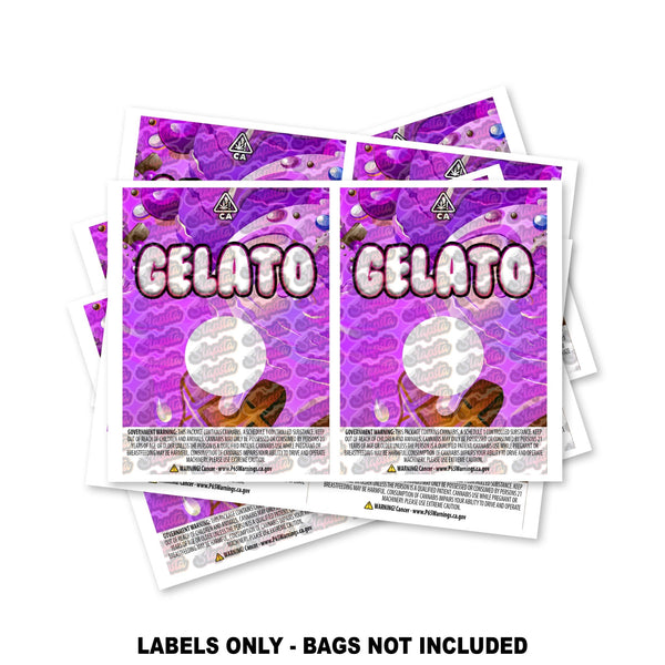 Gelato Mylar Bag Labels ONLY - SLAPSTA
