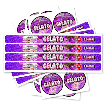 Gelato Pre - Labeled 3.5g Self - Seal Tins - 60pcs