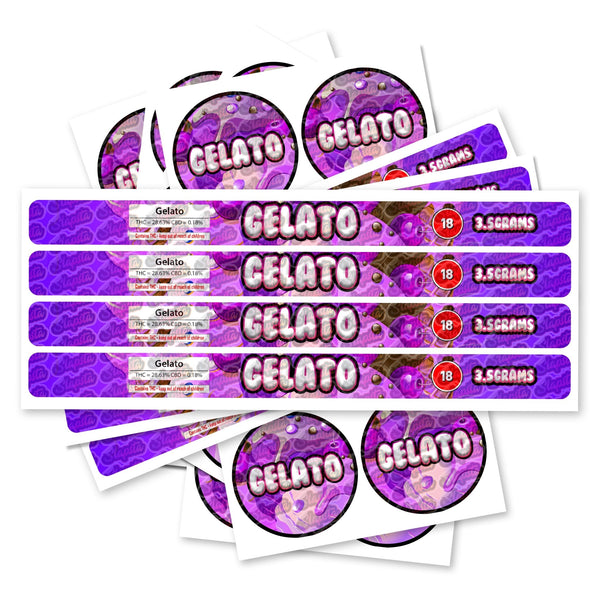 Gelato Pre-Labeled 3.5g Self-Seal Tins - SLAPSTA