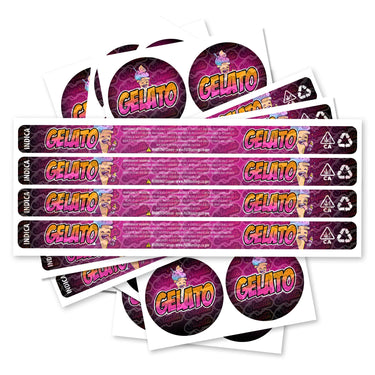 Gelato Pre - Labeled 3.5g Self - Seal Tins - 60pcs