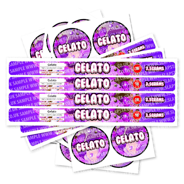 Gelato Pressitin Strain Labels - SLAPSTA