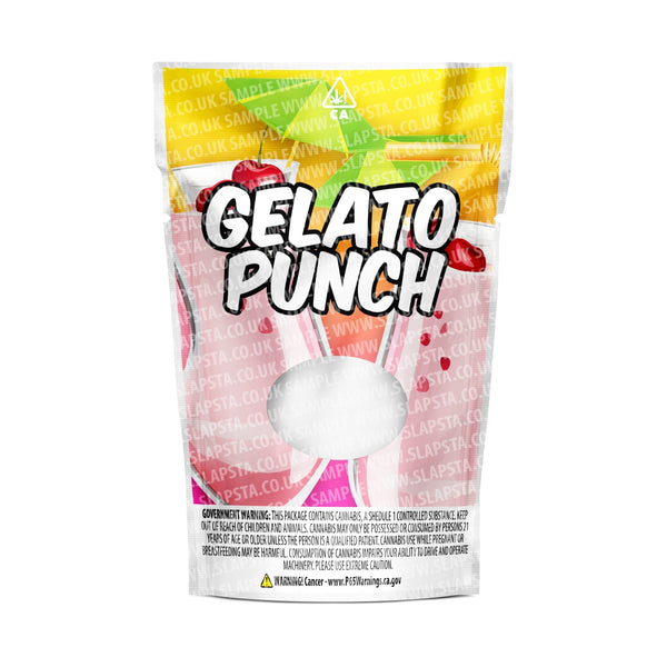 Gelato Punch Mylar Pouches Pre-Labeled - SLAPSTA