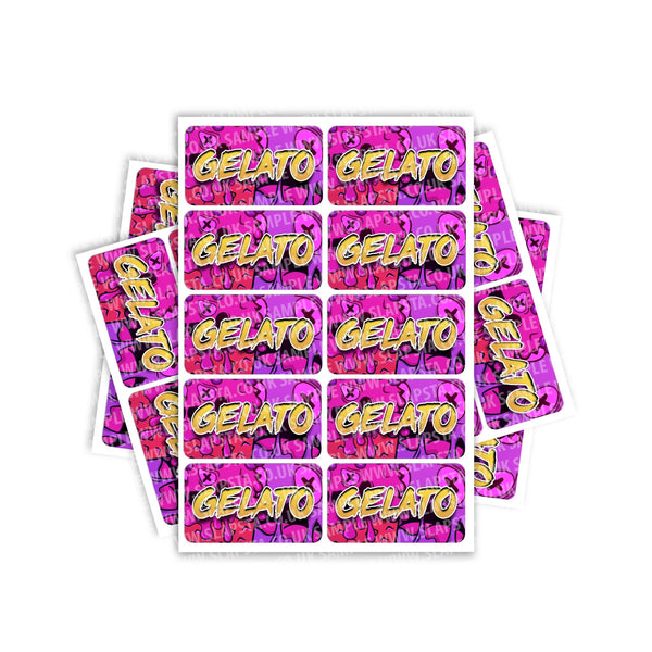 Gelato Rectangle / Pre-Roll Labels - SLAPSTA