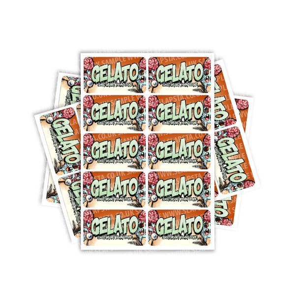 Gelato Rectangle / Pre-Roll Labels - Pre-Roll (10.16cm x 6.7cm) / 10