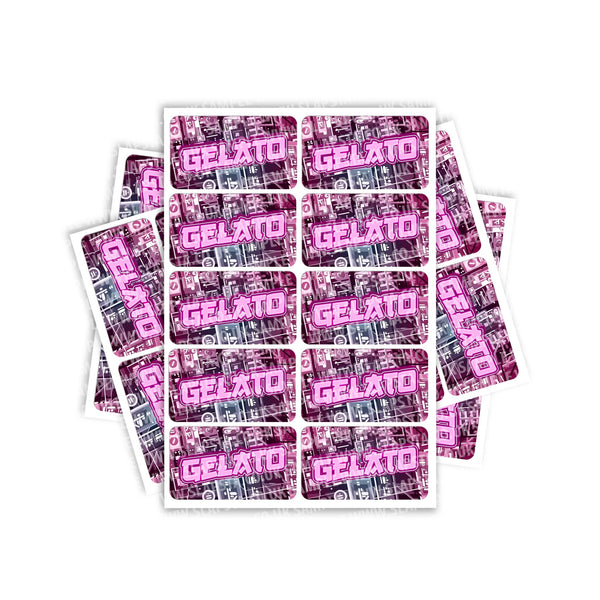 Gelato Rectangle / Pre-Roll Labels - SLAPSTA